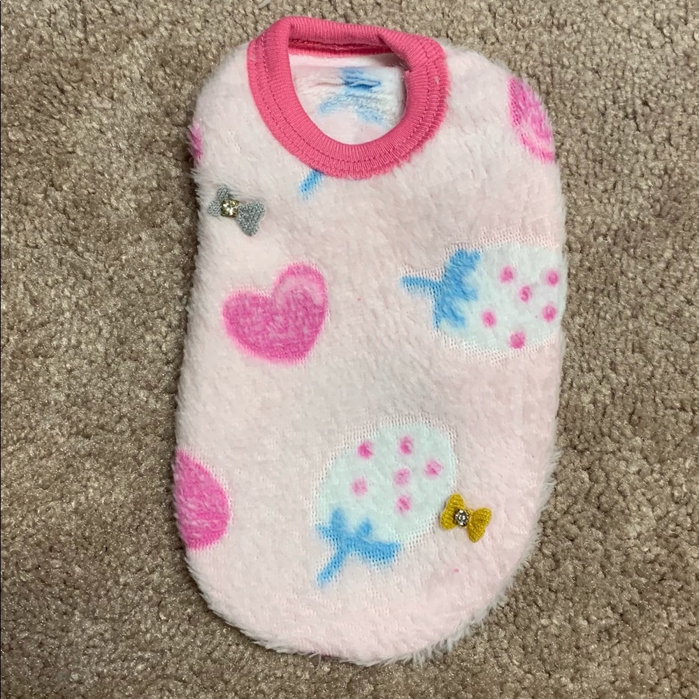 Pink Pet Sweatshirt with Bows